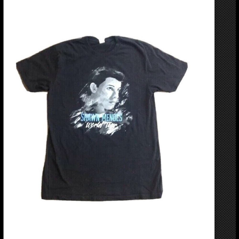 SHAWN MENDEZ 2016 WORLD TOUR BLACK TEE MENS L
